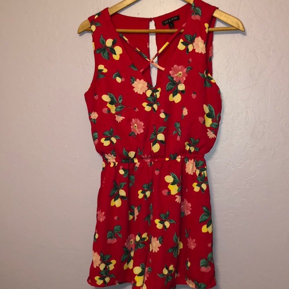 As U Wish brand lemon print romper